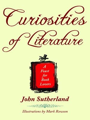 cover image of Curiosities Of Literature